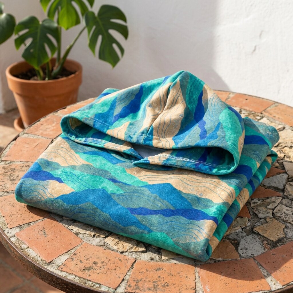 Coastal Mountain Tides Fleece Hoodie Sweatshirt | SAGE RIO