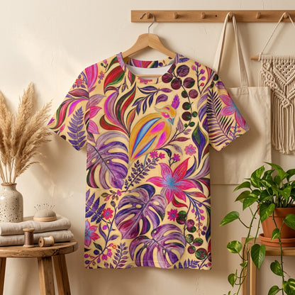 Jewel Jungle Botanical Cotton T-Shirt | SAGE RIO