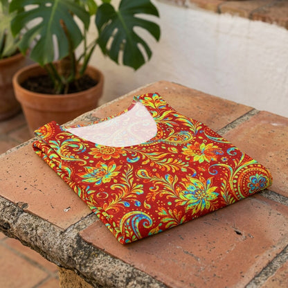 Sunset Paisley Bloom Cotton Tank Top | SAGE RIO