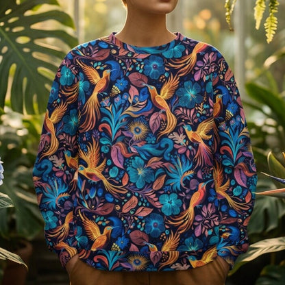 Tropical Flight Jewel Oversized Sweatshirt | SAGE RIO
