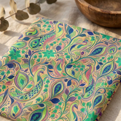 Coastal Paisley Garden Oversized Cotton Sweatshirt | SAGE RIO